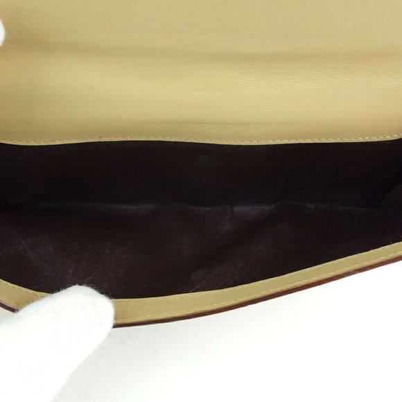 GUCCI wallet Lizard beige leather Auth Used L3510 - Picture 2 of 9